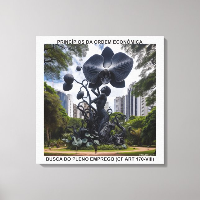 PRINCÍPIOS DA ORDEM ECONÔMICA - CANVAS esticada (Frente)
