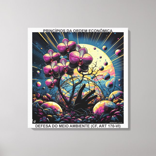 PRINCÍPIOS DA ORDEM ECONÔMICA - CANVAS esticada (Frente)