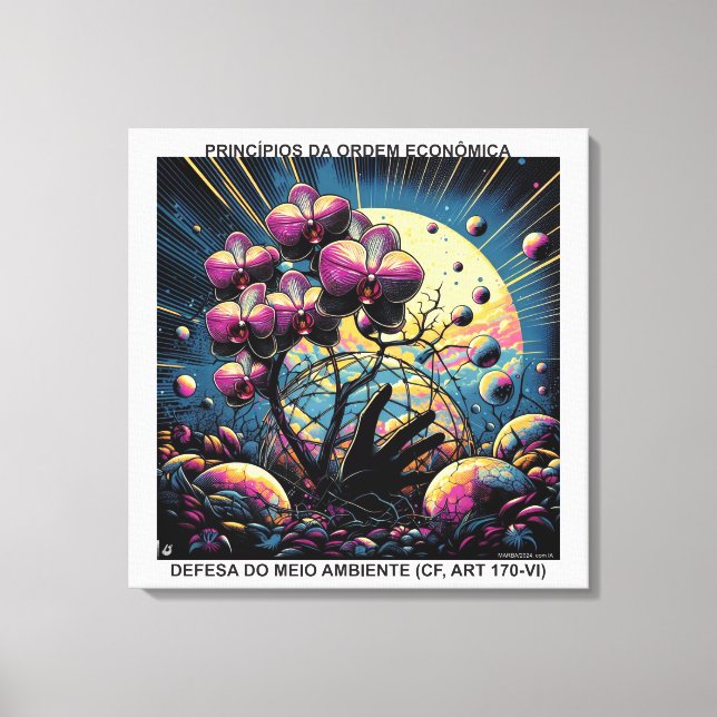 PRINCÍPIOS DA ORDEM ECONÔMICA - CANVAS esticada (Frente)
