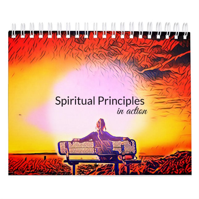 Princípios espirituais no calendário de ação (Capa)