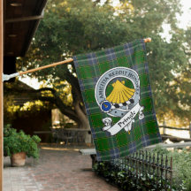 Pringle Clan Crachá Tartan Flag Scottish