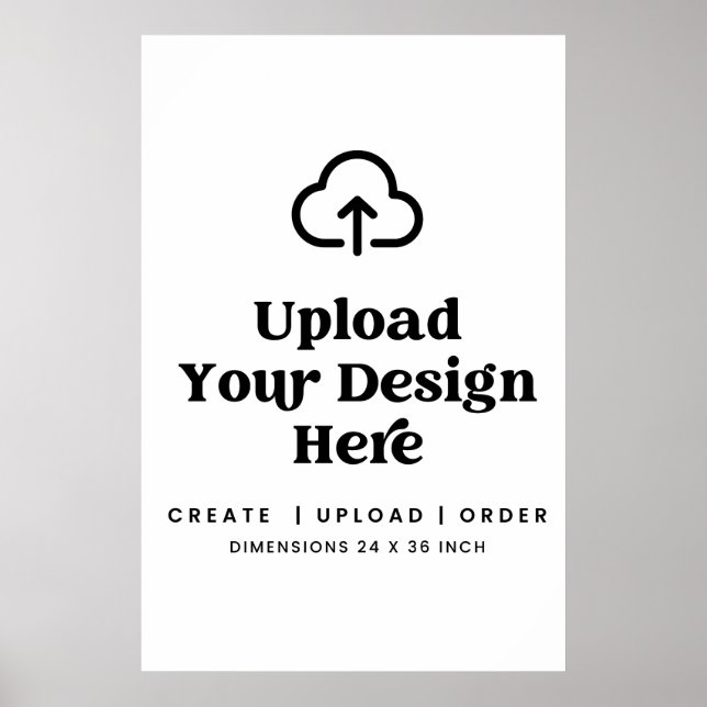 PRINT ORDER 24x36 Inch Tall Poster Event Sign (Frente)