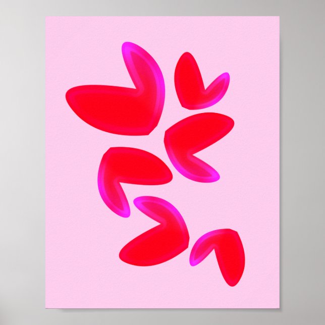 Print, Value Poster Paper (Semi-Gloss) with Hearts (Frente)