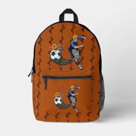 Printed Backpack ECC,mochila gol