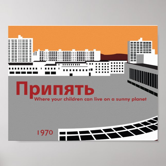 Pripyat Propaganda Style Poster (Frente)