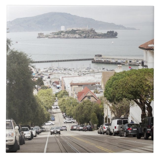 Prisão de Alcatraz vista de San Francisco (Frente)