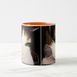 "Priscilla" a caneca do gato de chita