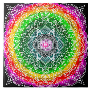 Prism Arco-Íris Mandala  