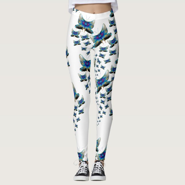 Prismatic Butterfly Cascade Leggings (Frente)
