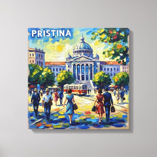 Pristina Kosovo Cathedral Square Stretched Canvas (Frente)