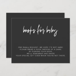 PRIYA Modern Edgy Black Livros para Cartão de Bebê