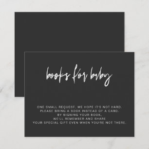 PRIYA Modern Edgy Black Livros para Cartão de Bebê