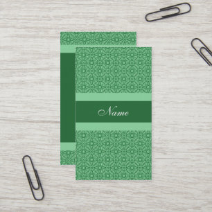 Pro cartão de visita da elegância, verde da hort
