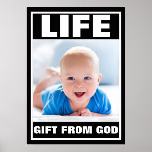 PRO-LIFE SMILING BABY LIFE POSTER