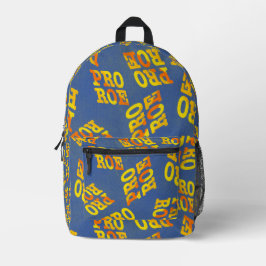 Pro Roe Retro Laranja e Amarelo em Azul