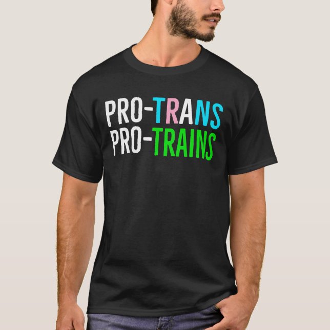 Pro Trans Pro Trens | Camiseta LGBTQ+ de Fã de Tre (Frente)