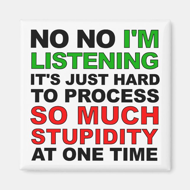 Processar sua Imã de geladeira de estupidez (Frente)