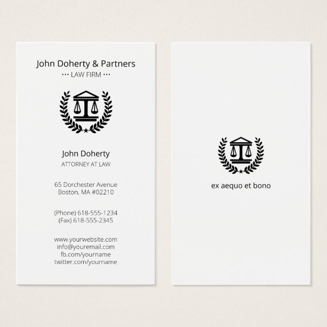 Procurador-Geral | Elegante (Frente & Verso)