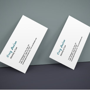 Procurador-Geral Único Cartão de visita Especial