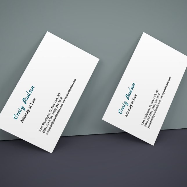 Procurador-Geral Único Cartão de visita Especial (Criador carregado)