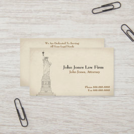 Procurador na Estátua da Liberdade Cartão de visit