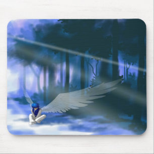 "Procurando" o anjo claro Mousepad