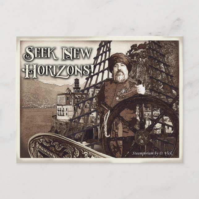 Procurar novo cartão postal dos horizontes (Frente)