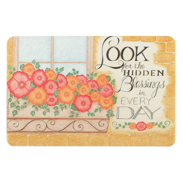 Procure as Bênçãos Escondidas  Ímã 4" x 6" (Horizontal)