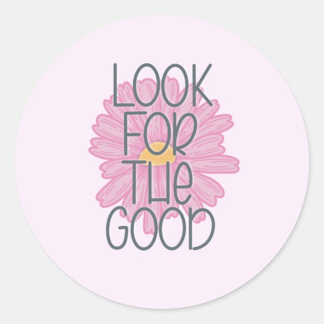 Procure o bom adesivo rosa redondo (Frente)