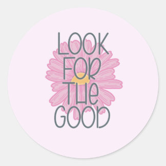 Procure o bom adesivo rosa redondo