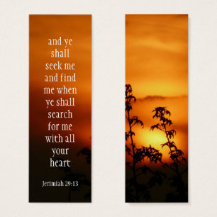 Procure o DEUS e encontre-o 29:13 de Jerimiah