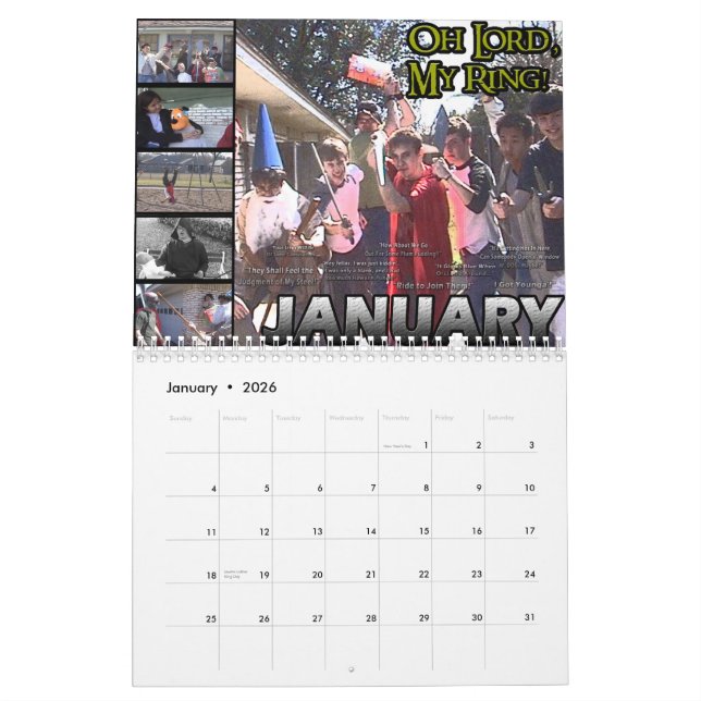 Produções de Zeeff: Calendário 2010 (Jan 2026)