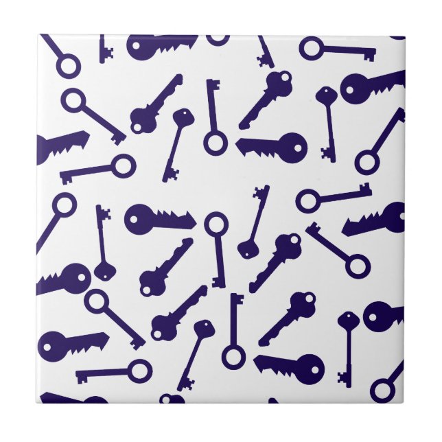 Produto de padrão azul-chave (Frente)