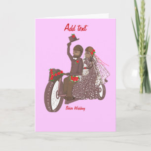 Produtos de Cartões de Casamento de Motoqueiro com