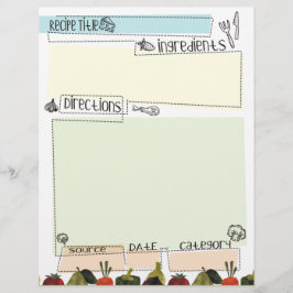 Produtos hortícolas borda alvejada receita