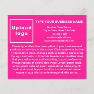 Produtos ou serviços comerciais no folheto rosa