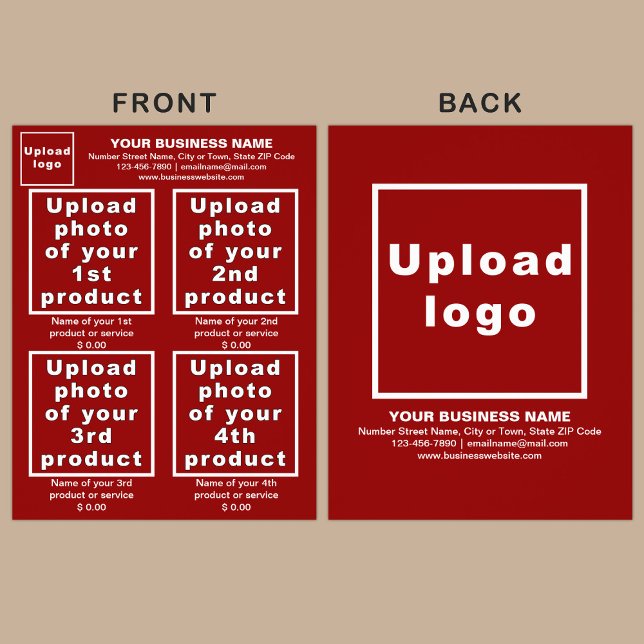 Produtos ou Serviços Empresariais no Red Flyer (Advertise your products. The products or services of your business on red flyer.)