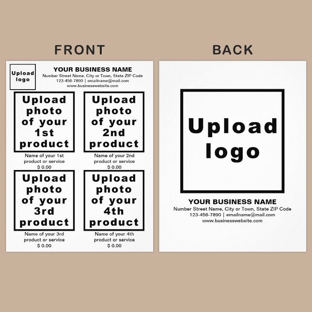 Produtos ou Serviços Empresariais no White Flyer (Advertise your products. The products or services of your business on white flyer.)