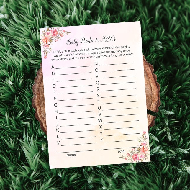 Produtos para bebês elefantes Cartão de Chá ABC (Criador carregado)