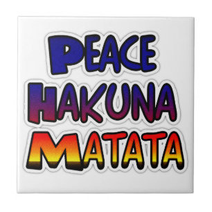 Produtos para presentes da Peace Hakuna Matata