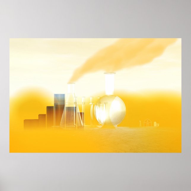 Produtos químicos tóxicos poster (Frente)