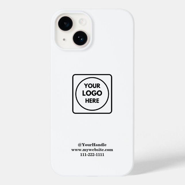 Professional Minimalist Logo Branding iphone case (Verso)