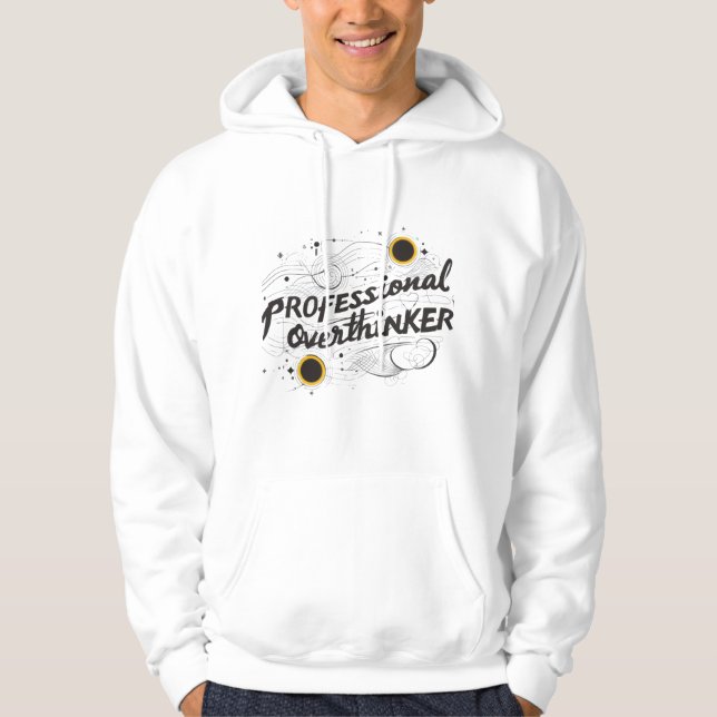 Professional Overthinker – Adult Pullover Hoodie (Frente)