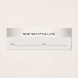 Professional White Modern Silver Appointment