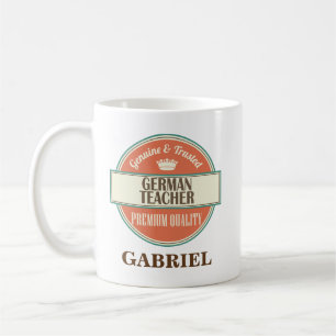Professor alemão presente personalizado da caneca