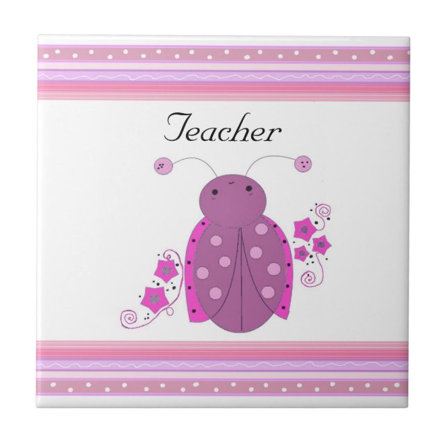 Professor Besouro Ladybug Rosa e Roxo (Frente)