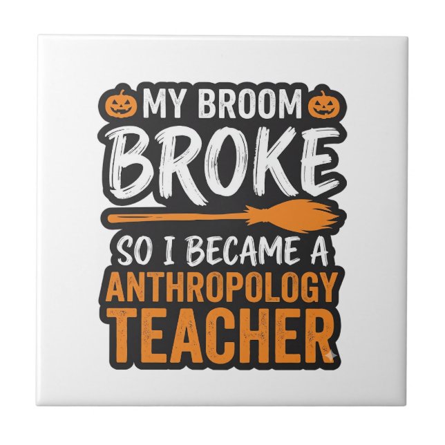 Professor de Antropologia Vassoira de Halloween Qu (Frente)
