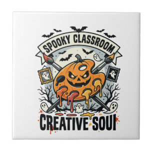 Professor de Arte de Halloween Sala de Aula Assust