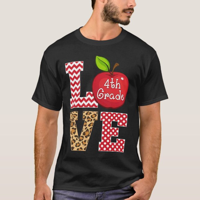 Professor de Camisetas de Apple do 4º ano Leopard (Frente)