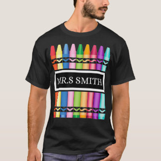 Professor De Crayon De Volta À Camisa De Escola